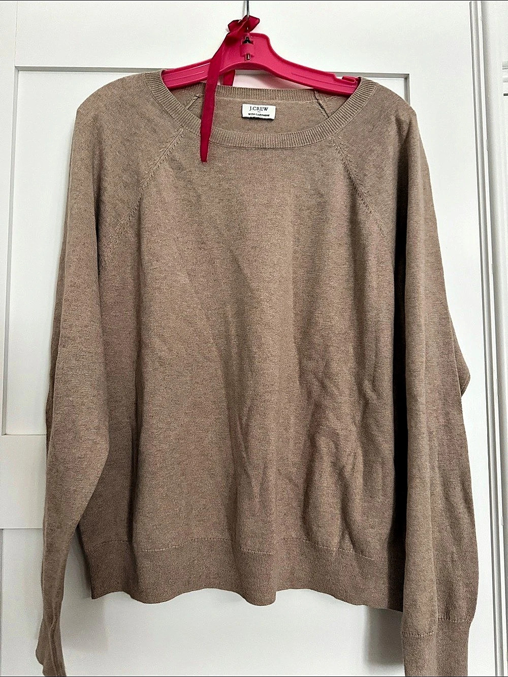 J.Crew Cashmere Classic-Fit Crewneck Sweater Cashmere Crewneck Sweater in Brown